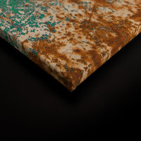 Leinwandbild Rostwand Rostoptik 90cm x 60 cm