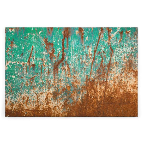 Leinwandbild Rostwand Rostoptik 120cm x 80 cm