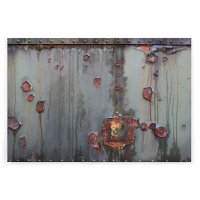 Leinwandbild Metallrostig Rostoptik 120cm x 80 cm