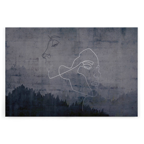 Leinwandbild SilverOutline Kunst 90cm x 60 cm