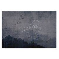 Leinwandbild SilverOutline Kunst 120cm x 80 cm