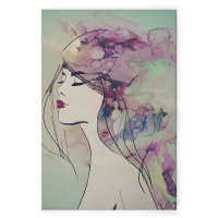 Leinwandbild Lady3 Kunst 90cm x 60 cm