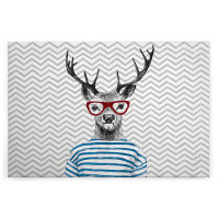 Leinwandbild ModernDeer1 Tiere 90cm x 60 cm