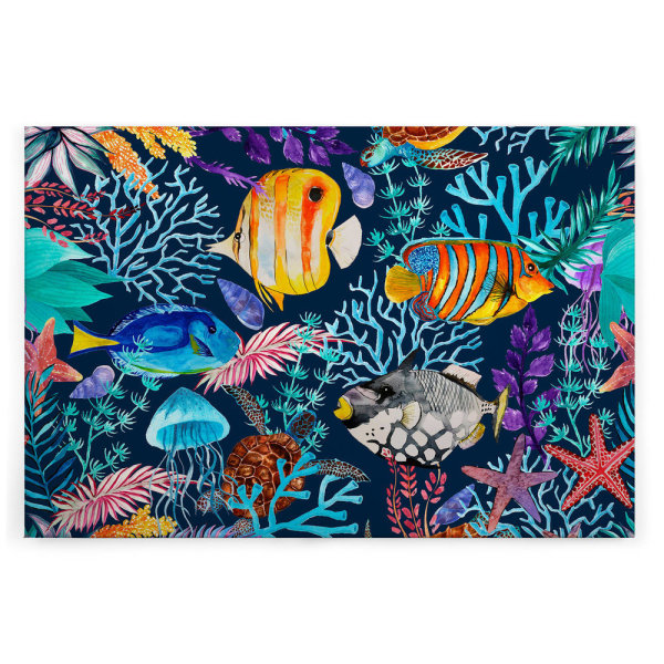 Leinwandbild Underwater2 Natur 90cm x 60 cm