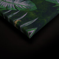 Leinwandbild tropicana2 Blumen 90cm x 60 cm