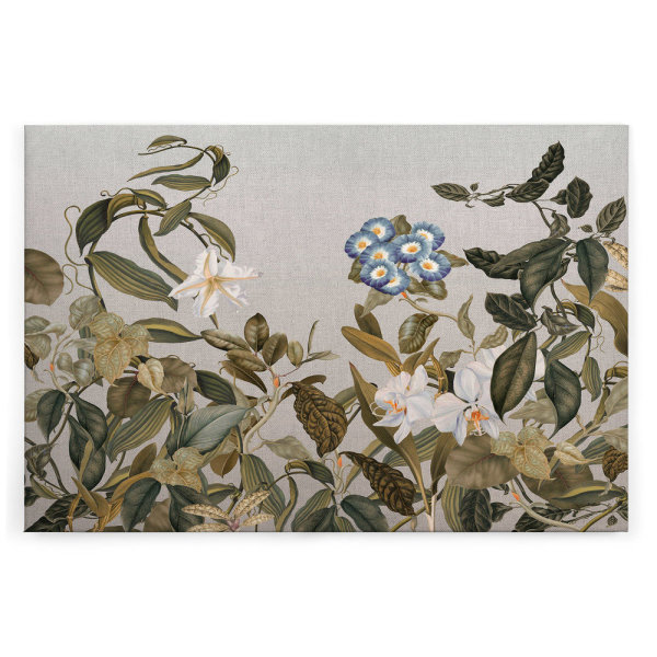 Leinwandbild BotanicSketch1 Blumen 120cm x 80 cm