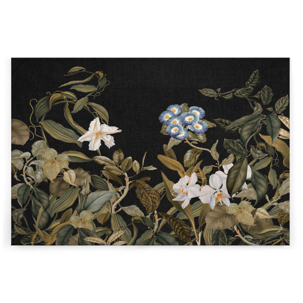Leinwandbild BotanicSketch3 Blumen 120cm x 80 cm