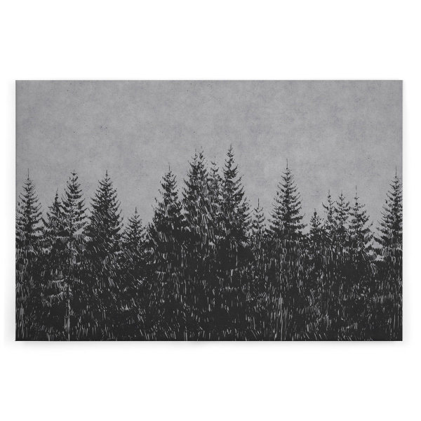 Leinwandbild blackforest3 Wald 120cm x 80 cm