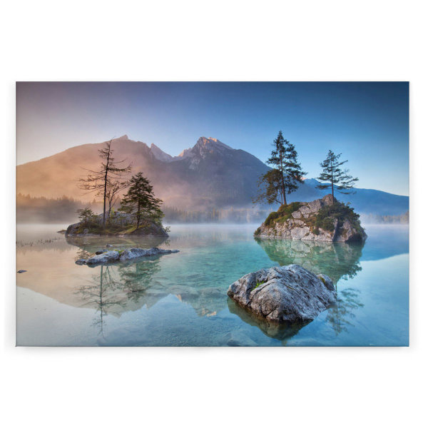 Leinwandbild Bergseeklar See 90cm x 60 cm