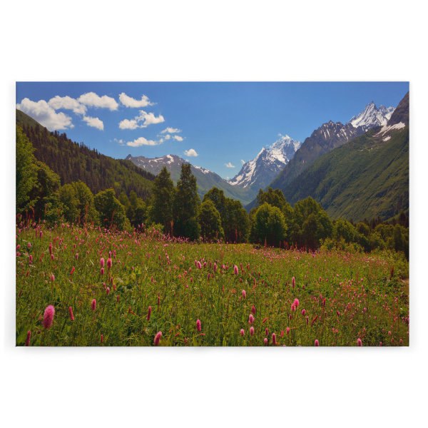 Leinwandbild Berglandschaft Berge 120cm x 80 cm