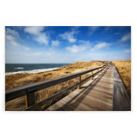 Leinwandbild Meer Holzsteg 120cm x 80 cm