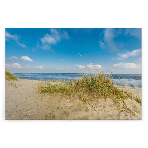 Leinwandbild Dünenstrand Strand 90cm x 60 cm
