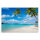 Leinwandbild StrandMitPalme Meer 90cm x 60 cm