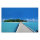 Leinwandbild StegzurInsel Meer 120cm x 80 cm