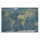Leinwandbild Weltkarte Architektur 90cm x 60 cm
