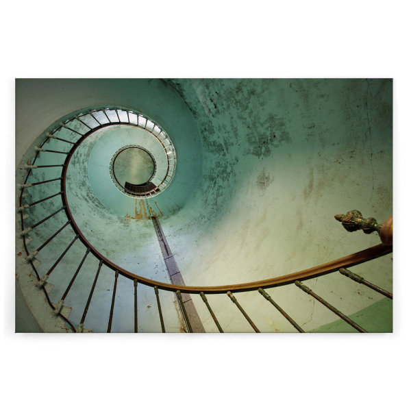 Leinwandbild Wendeltreppe Architektur 90cm x 60 cm