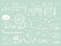 The Wall Wallpaper 7-teilig 3,71 m x 2,80 m