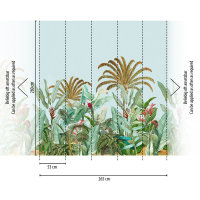 The Wall II Panel 5-teilig 2,80 m x 2,65 m