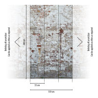 The Wall II Panel 3-teilig 2,80 m x 1,59 m