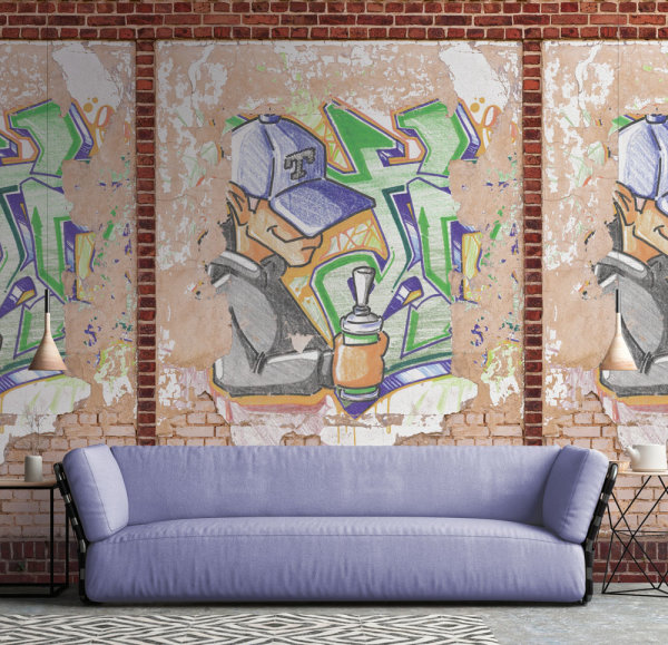 The Wall II Panel 3-teilig 2,80 m x 1,59 m