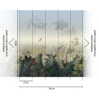The Wall II Panel 5-teilig 2,80 m x 2,65 m