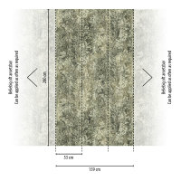 The Wall II Panel 3-teilig 2,80 m x 1,59 m