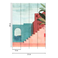 THE WALL III Panel 4-teilig 2,12 m x 2,80 m