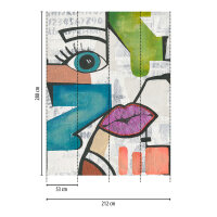 THE WALL III Panel 4-teilig 2,12 m x 2,80 m