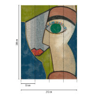 THE WALL III Panel 4-teilig 2,12 m x 2,80 m