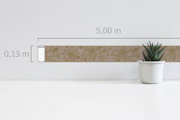Selbstklebende Bordüre Blumen Floral beige gold