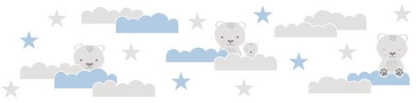 Selbstklebende Bordüre Lovely Kids Dreamy Bears