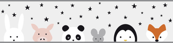 Selbstklebende Bordüre Lovely Kids Wild Stars