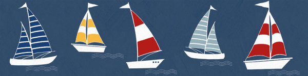 Selbstklebende Bordüre Lovely Kids Sailor Friends