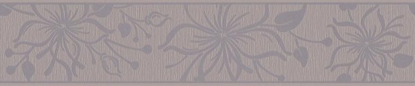 Selbstklebende Bordüre Blumen Floral braun