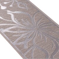 Selbstklebende Bordüre Blumen Floral braun