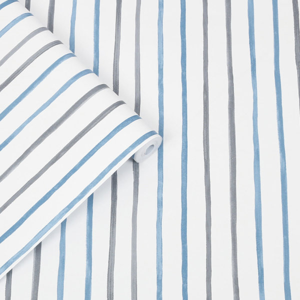 Painterly Stripe Wallpaper
