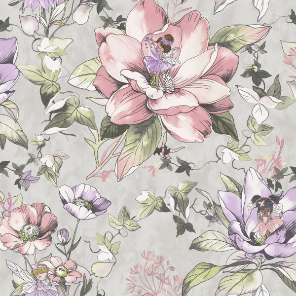 Floral Fairies Grey