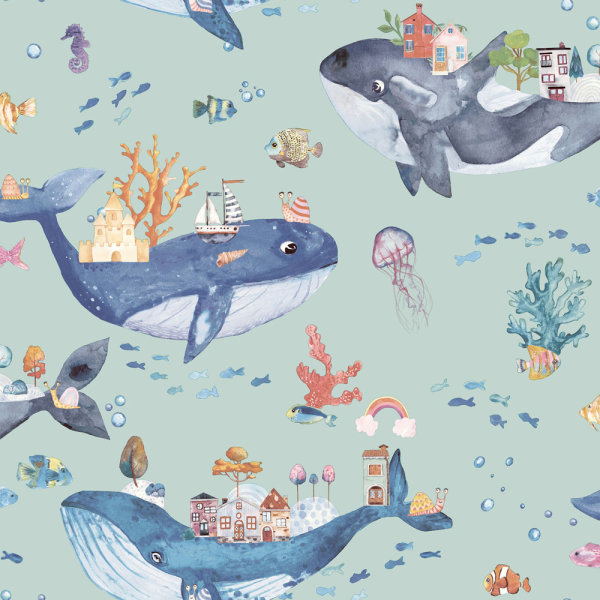 Whale Town Teal