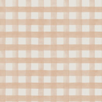 Watercolour Gingham Soft Coral