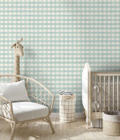 Watercolour Gingham Blue