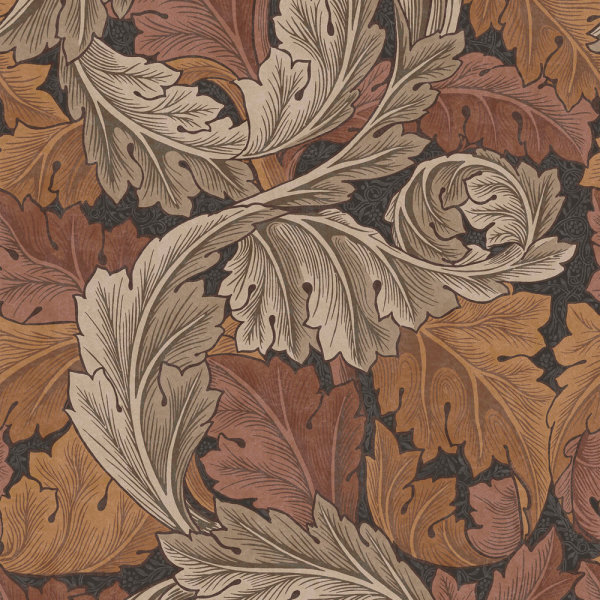 William Morris Acanthus Burnt Orange