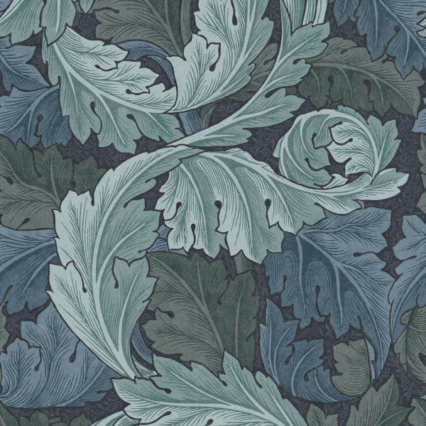 William Morris Acanthus Blue