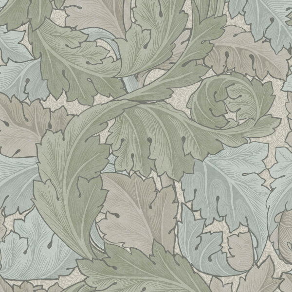 William Morris Acanthus Sage & Duck Egg  Green