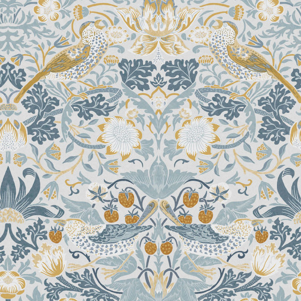 William Morris Strawberry Thief Soft Blue