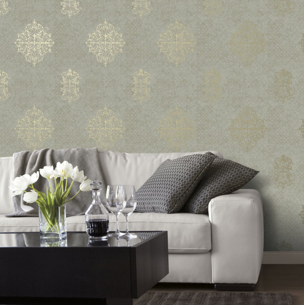 Lustre Tapeten Barock Damast