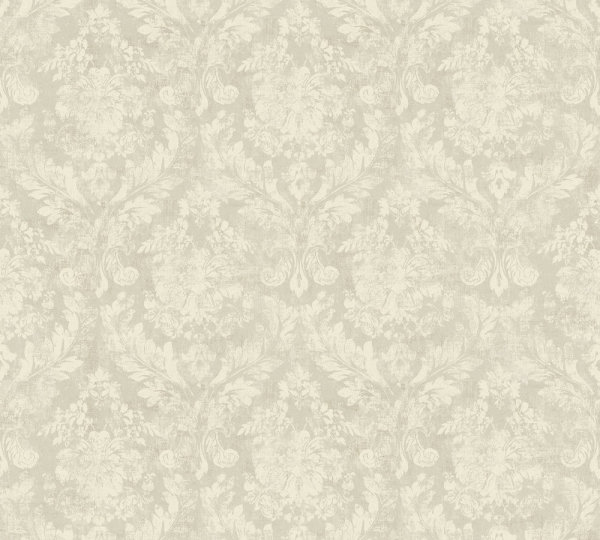 XL Vlies - Tapete 10,05x1,06 M  Barock grau creme