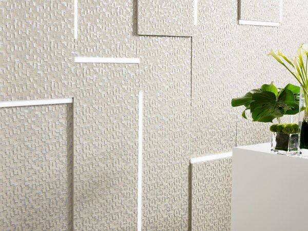 Wandbelag Tapete Lincrusta Chequers