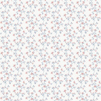 Mininatures Tapeten Landhausstil Blumen Floral
