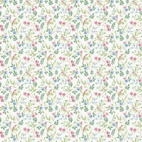 Mininatures Tapeten Landhausstil Blumen Floral