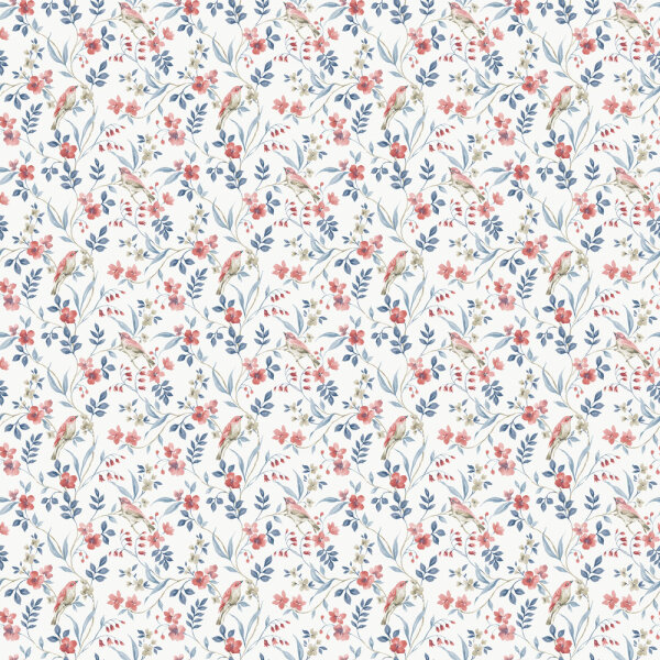 Mininatures Tapeten Landhausstil Blumen Floral